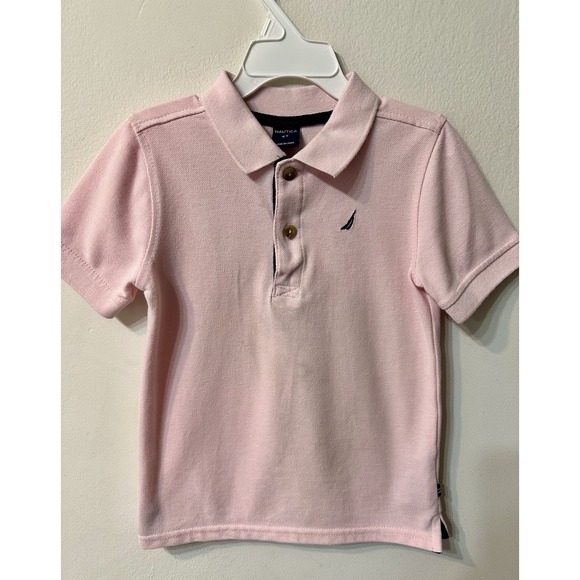 Nautica Other - Nautica Toddler Boy Pink Short Sleeve Pique Polo Shirt Size 4T Embroidered Logo